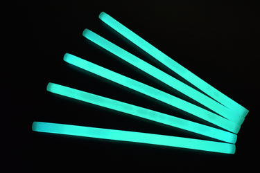 12 inch 15mm Aqua Premium Glow Sticks- 10 Per Package